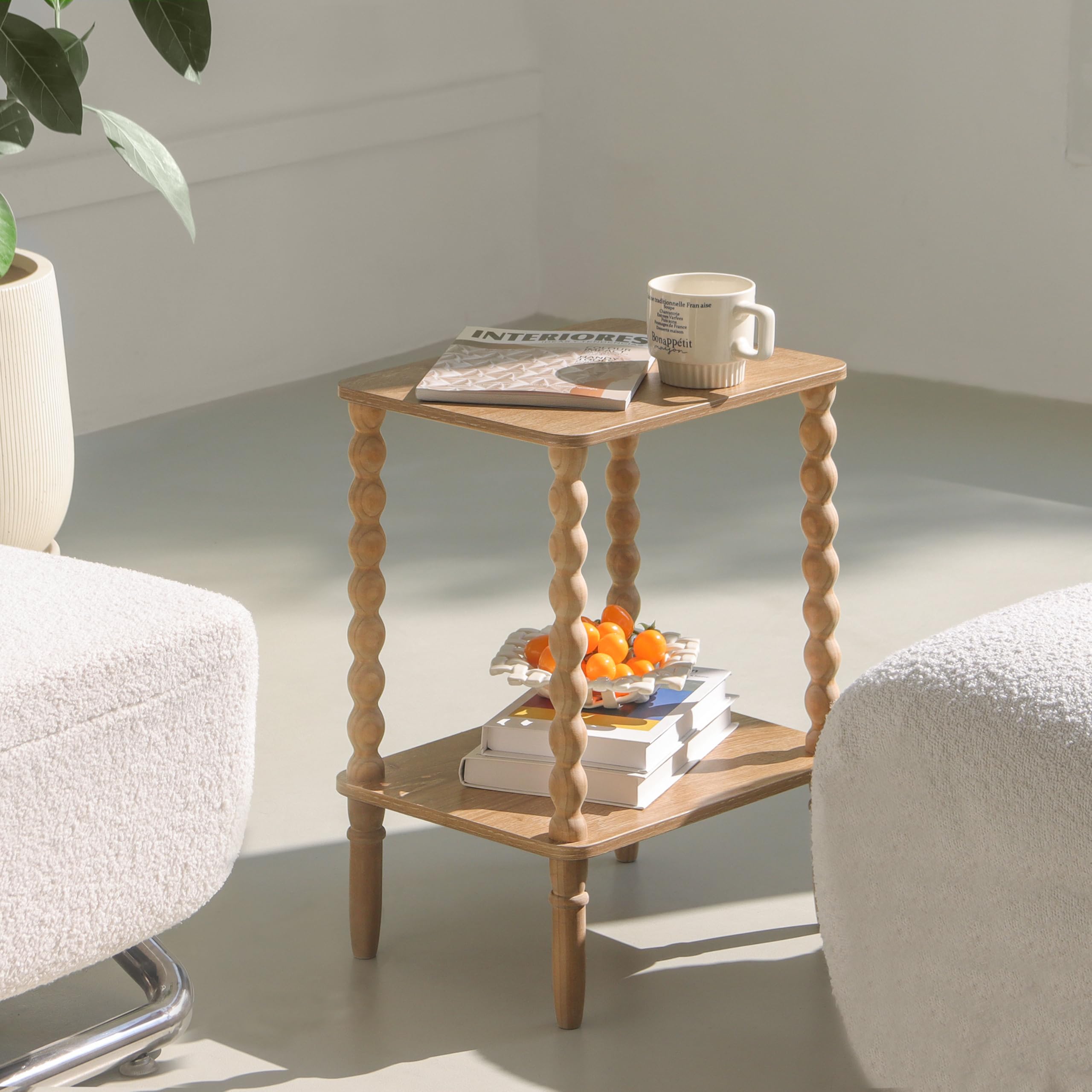 Fultyle End Table with quick assembly requires no tools