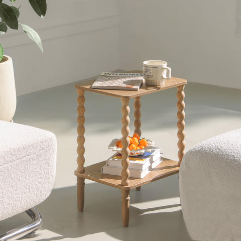 Fultyle End Table with quick assembly requires no tools