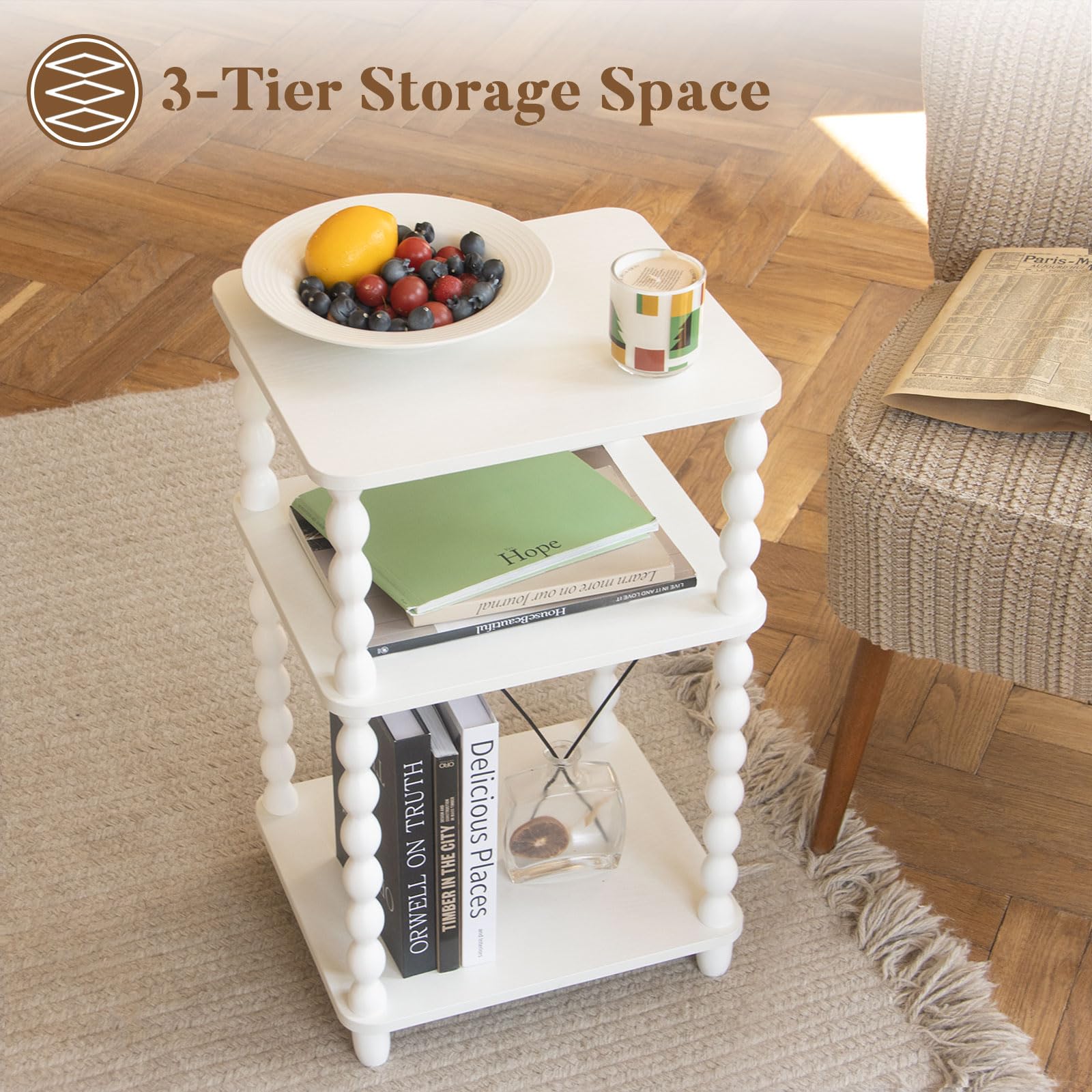 Fultyle End Table easy assembly with included hardware and simple instructions.