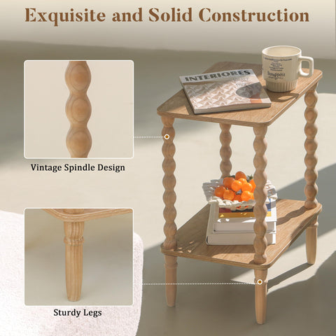 Fultyle End Table's rounded edges enhance safety for family spaces