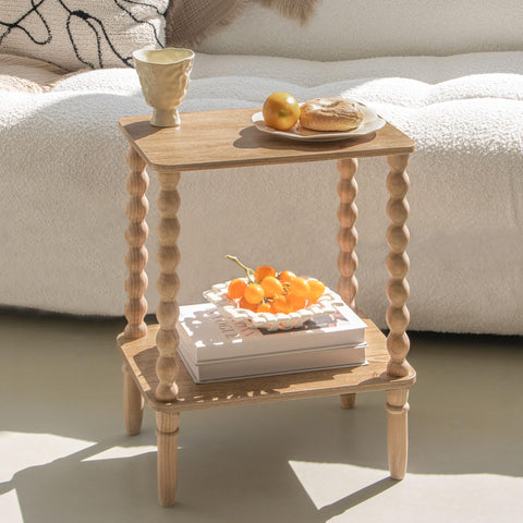 Fultyle End Table supports versatile use as sofa side or nightstand
