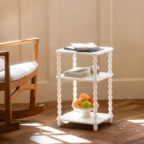 Fultyle End Table water-resistant surface cleans easily after spills.