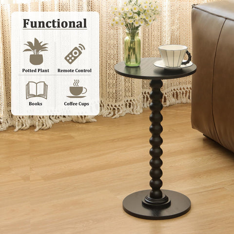 Fultyle easy-assembly round side table quick setup in minutes