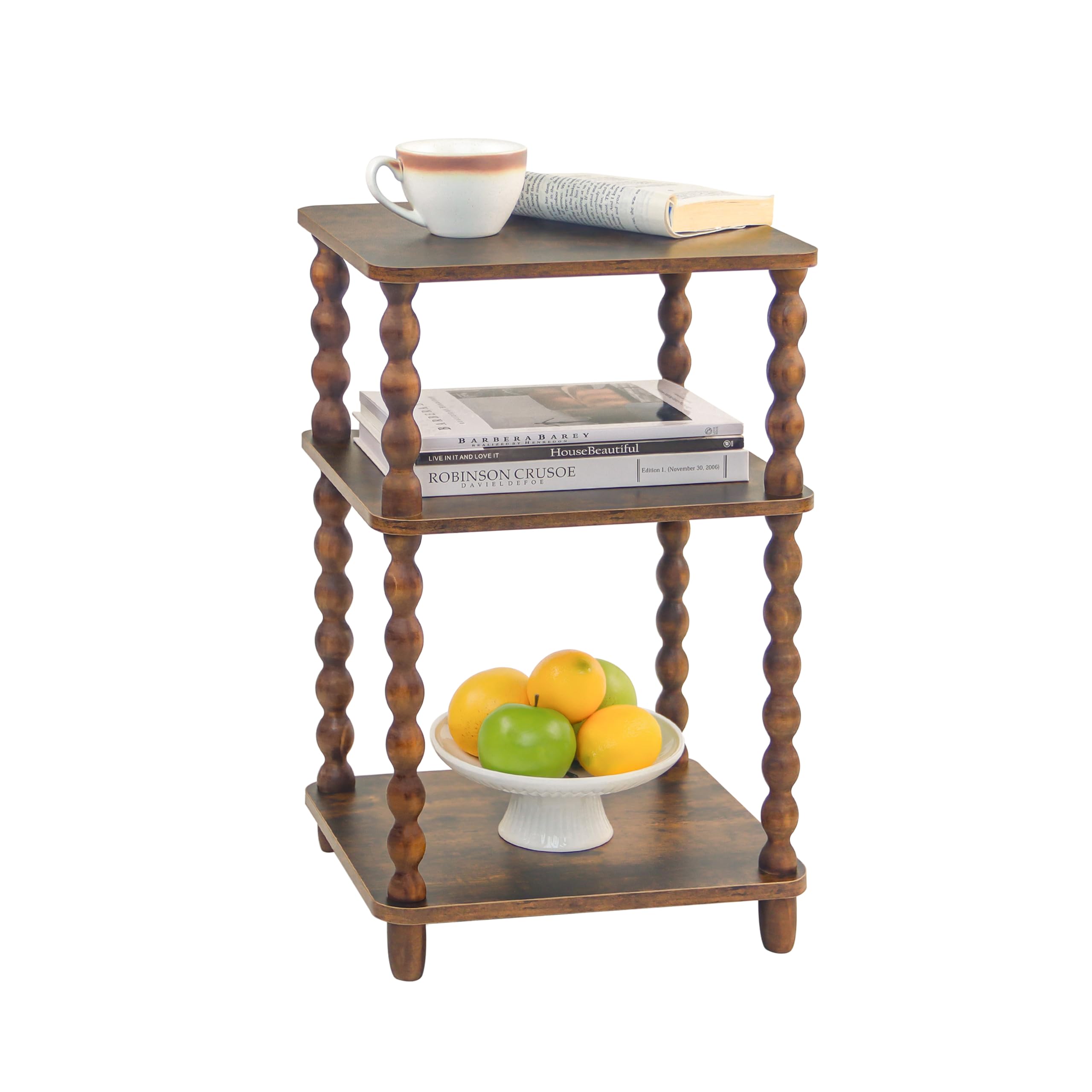 Fultyle side table compact dimensions for small spaces.