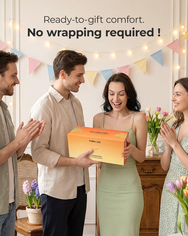 fumacos removable pillowcase offers breathability and easy care.