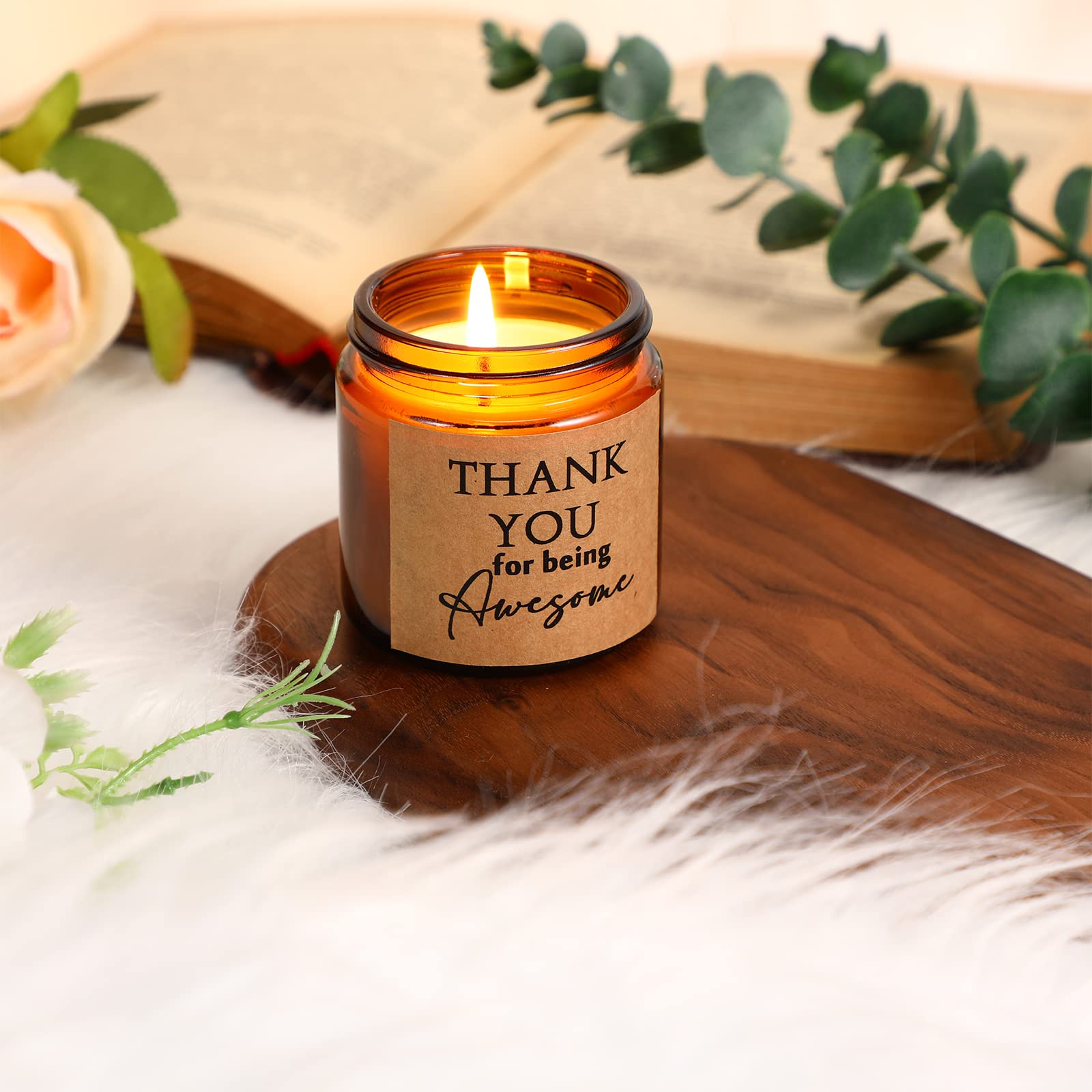 Fumete sea salt and sage candle creating a clean coastal ambiance.