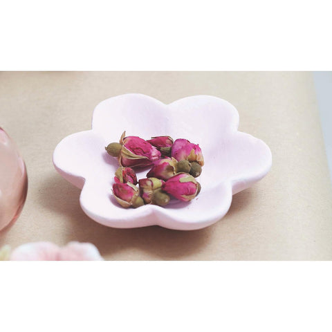 Fun Express paintable bisque bowls with flower design C, perfect for gifting.
