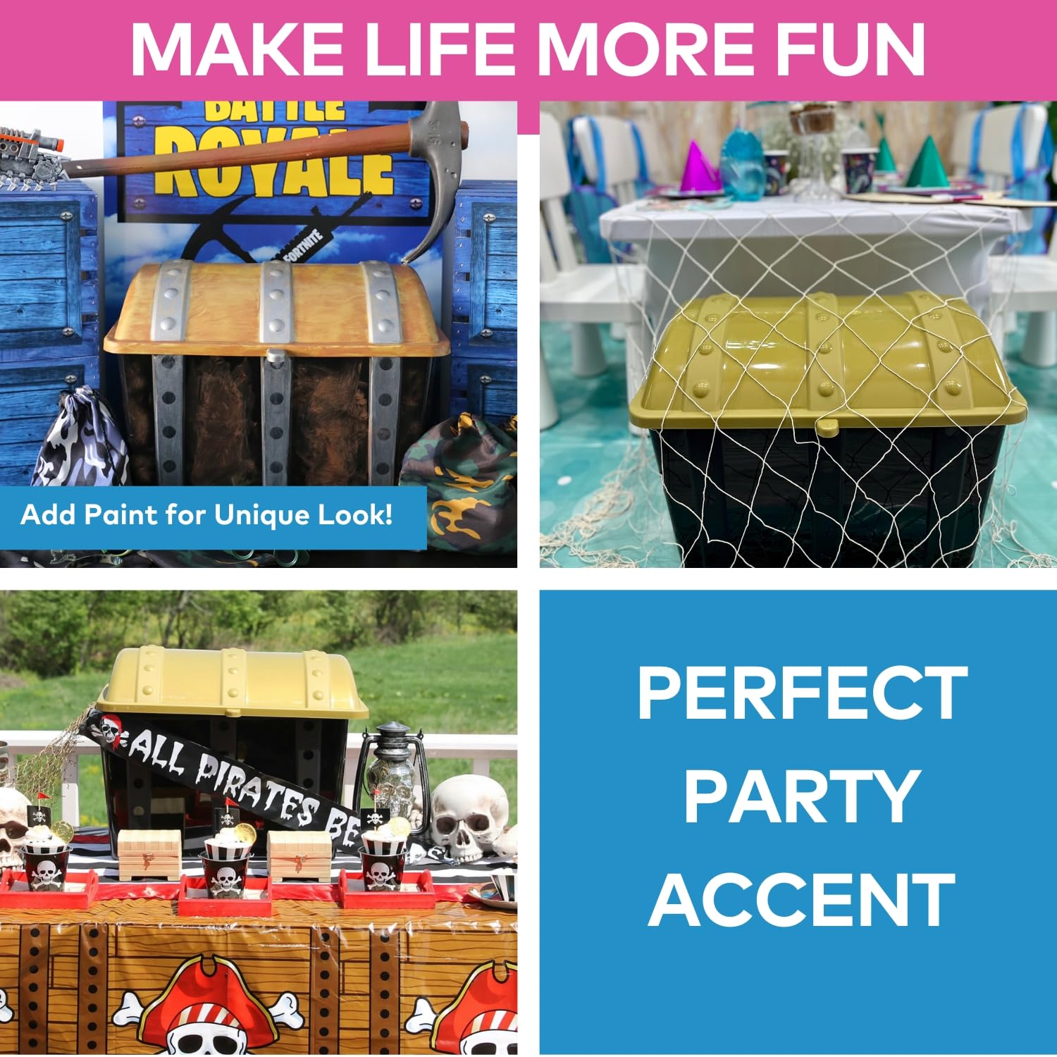 Fun Express treasure chest capacity accommodates bulk prizes for entire school year