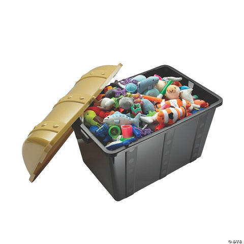 Fun Express treasure chest spacious storage holds prizes and incentives for busy classrooms