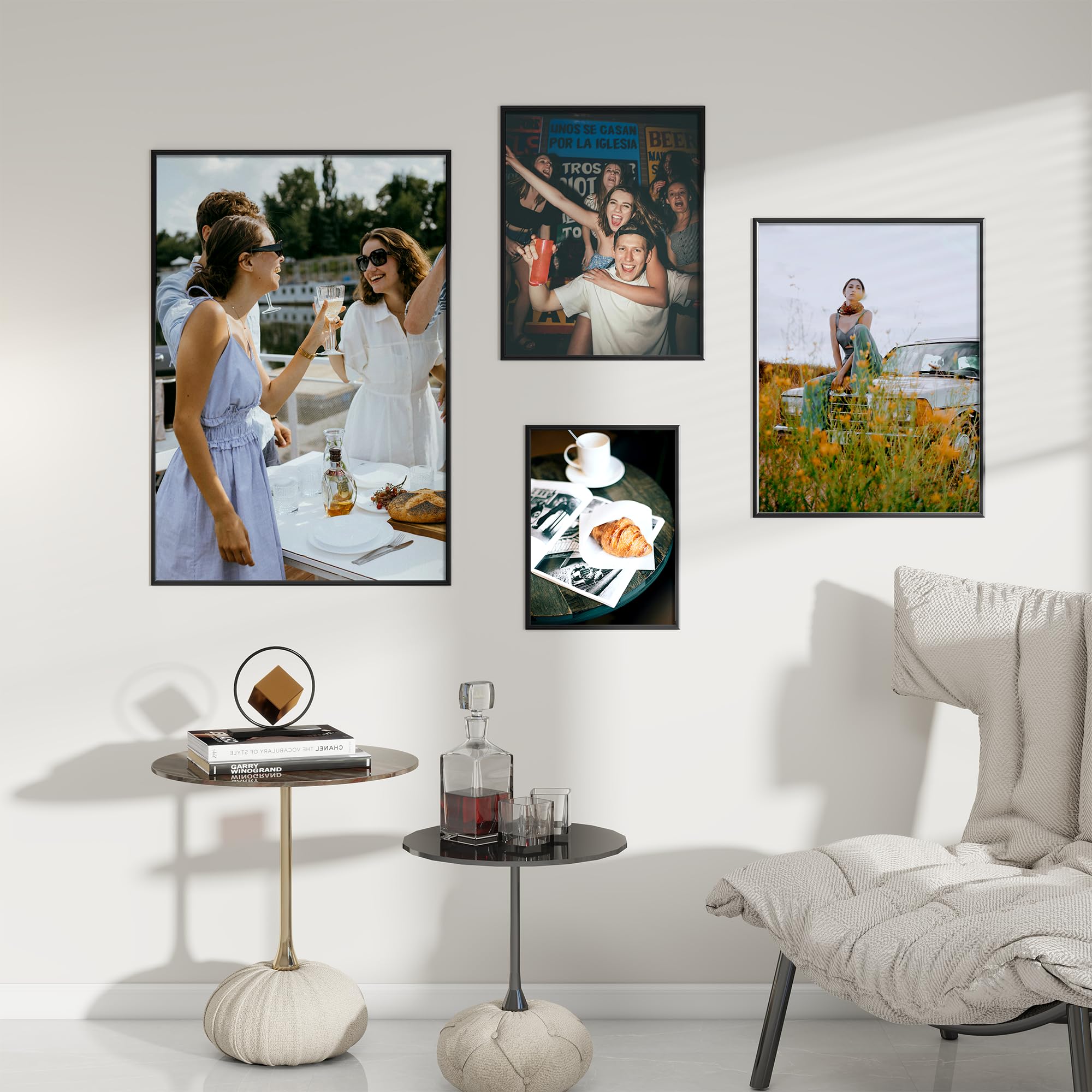 Fun Memories 16x20 three-pack frames, ready for gifting and display