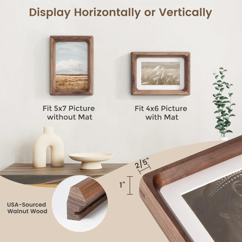 Fun Memories tempered glass frame provides crystal-clear visibility with scratch resistance.