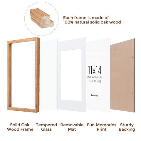 Fun Memories included hanging hardware supports horizontal or vertical wall layouts.
