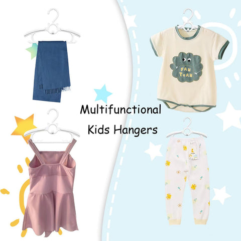Funamily space-saving stackable design helps organize a nursery closet.