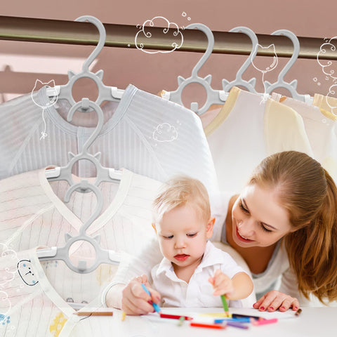 Funamily hanger opening fits large closet rods for easy installation
