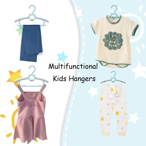 Funamily hangers include clips for socks and towels.