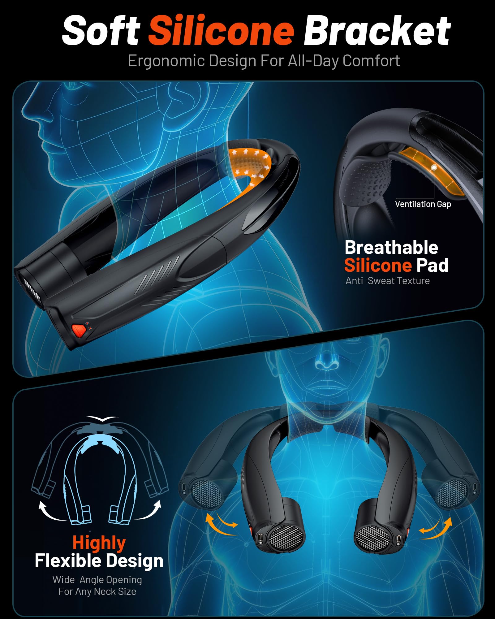 Funaudio hands-free design ideal for travel and camping