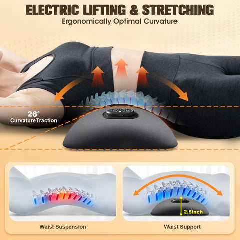 FunBy 3in1 lumbar pillow heat mode in action for cozy warmth