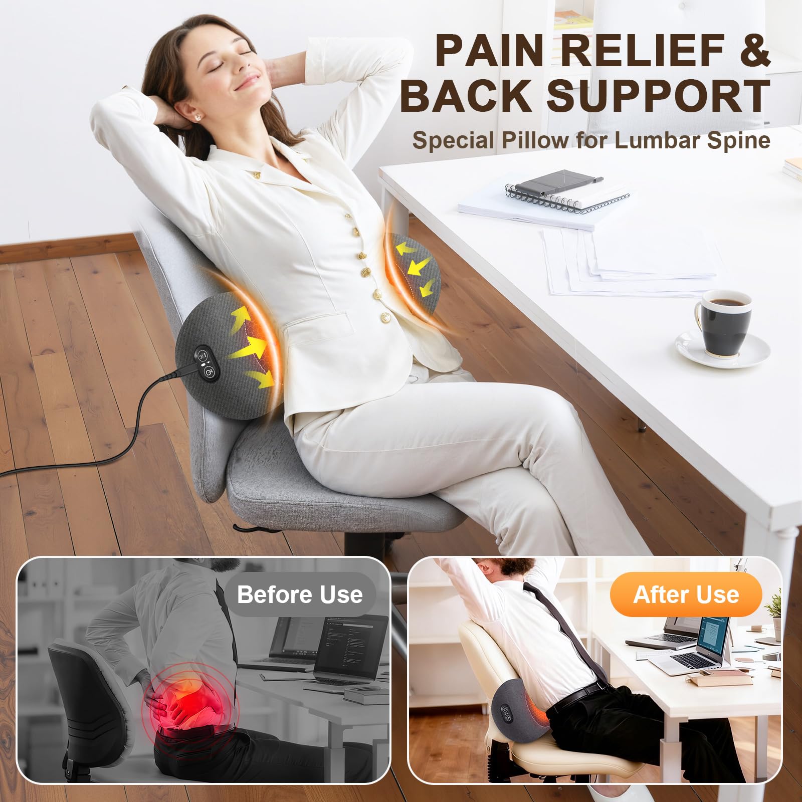 FunBy 3in1 lumbar pillow storage bag for easy packing