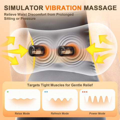 FunBy 3in1 lumbar pillow traction feature gently lifting the waist