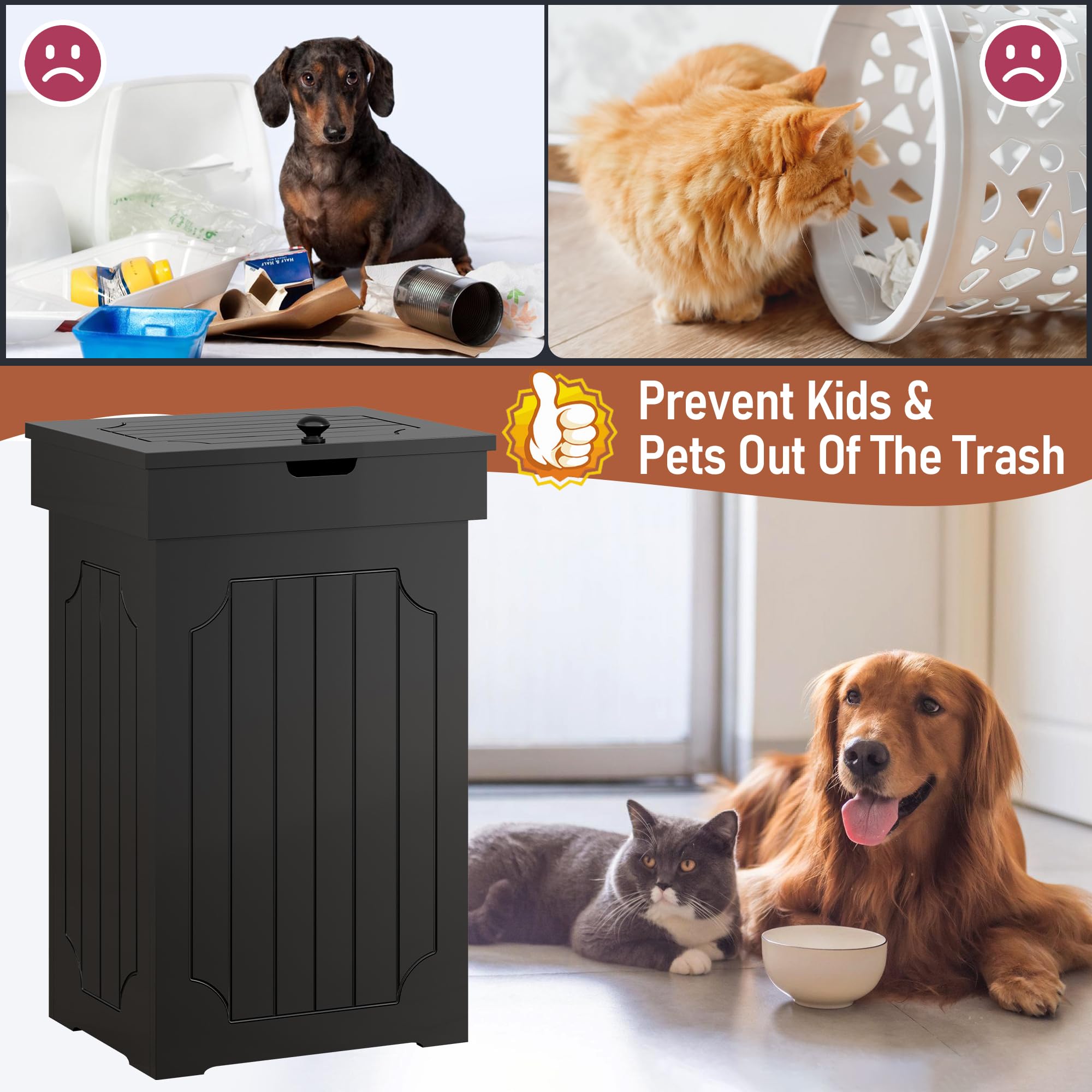 Function Home dog-proof design helps prevent pet rummaging and mess