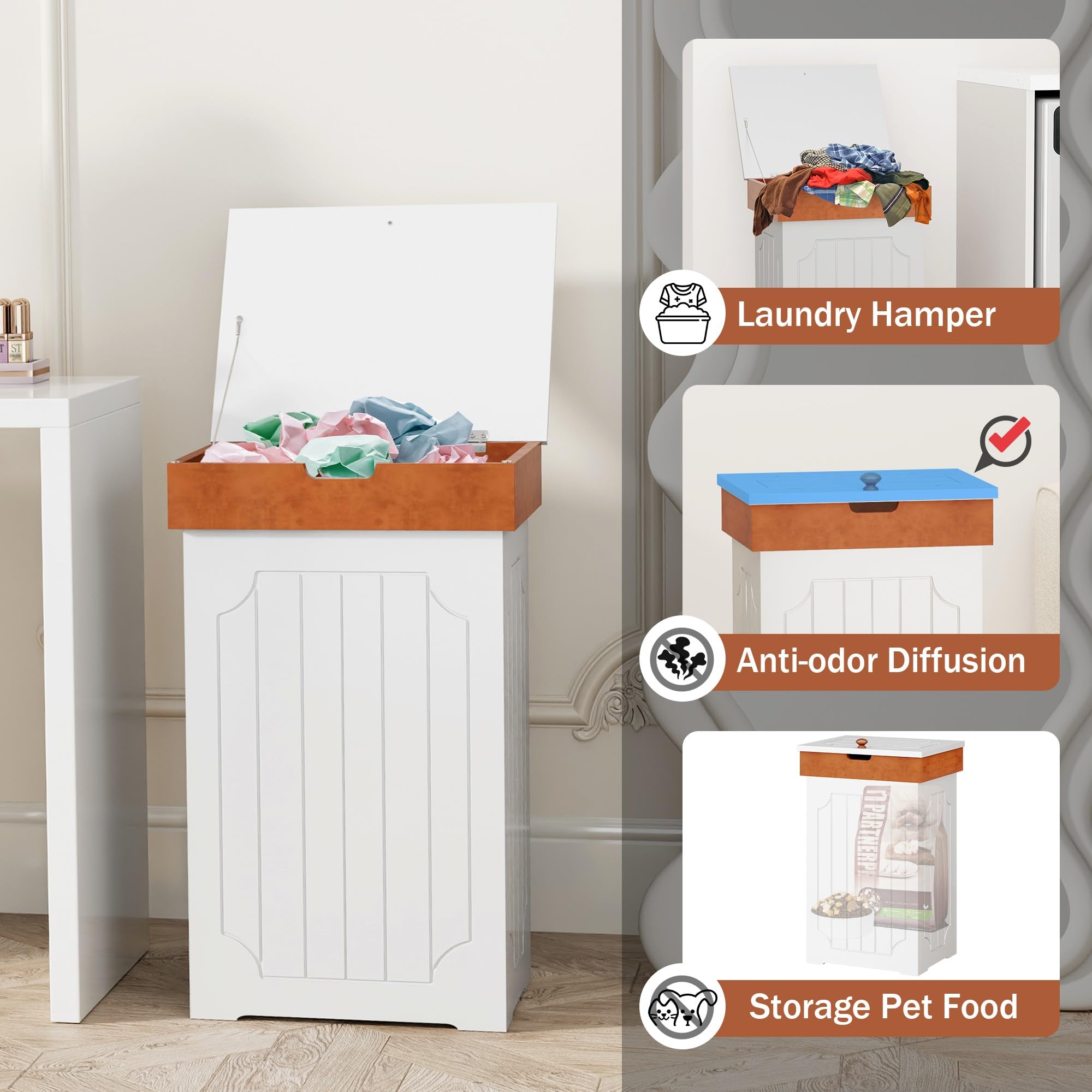Function Home trash can cabinet perfect for recycling and daily waste