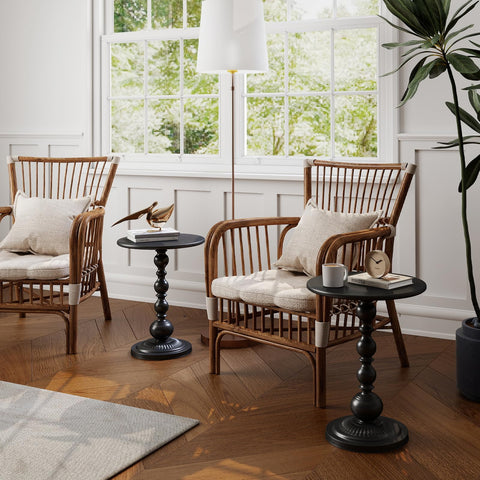 Funecy quick-assembly end table installs in minutes.