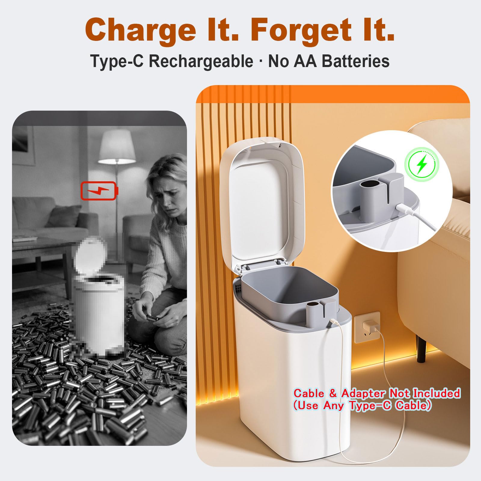 Funest vacuum bag-suction design keeps liners tight and leaks away.