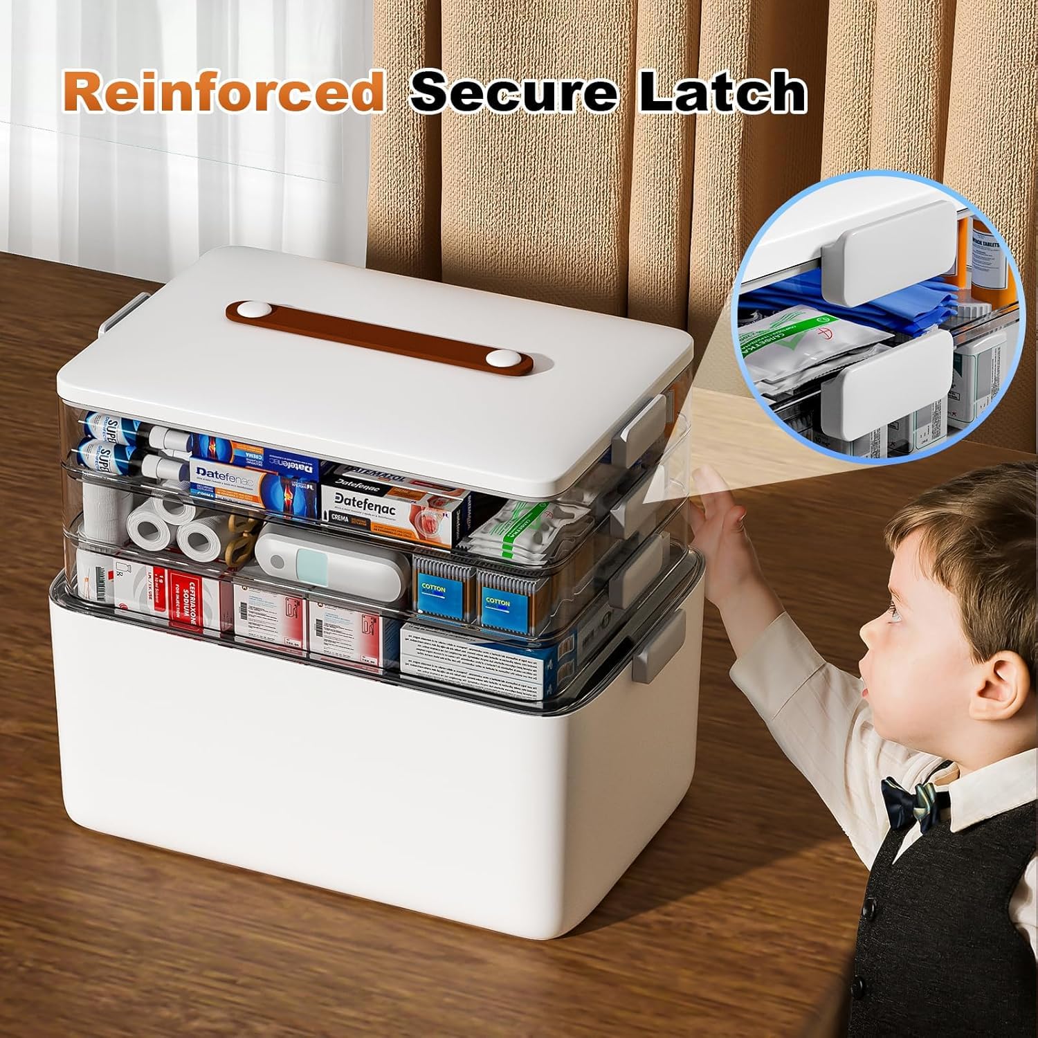 Great for home, travel, crafts, and small items organization with clear visibility