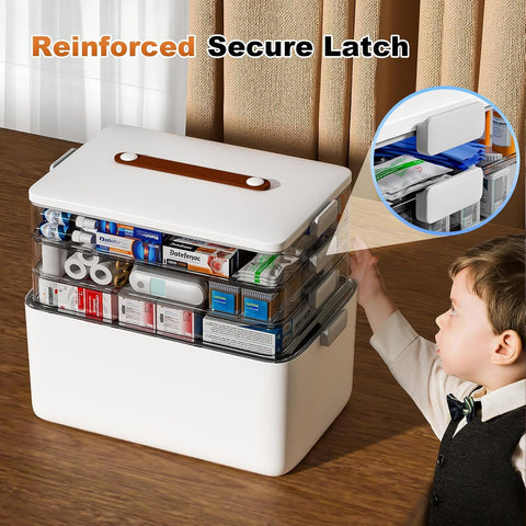 Great for home, travel, crafts, and small items organization with clear visibility