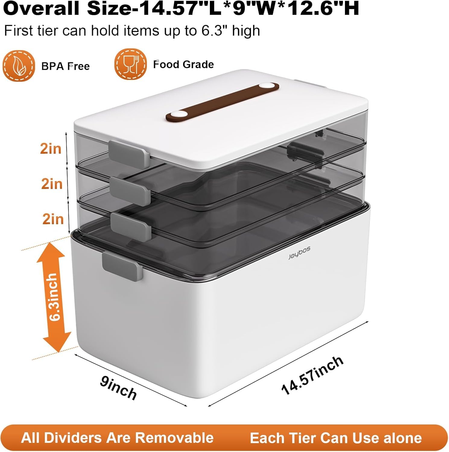 Side latches on the funest box enable easy sealing and portability for daily use