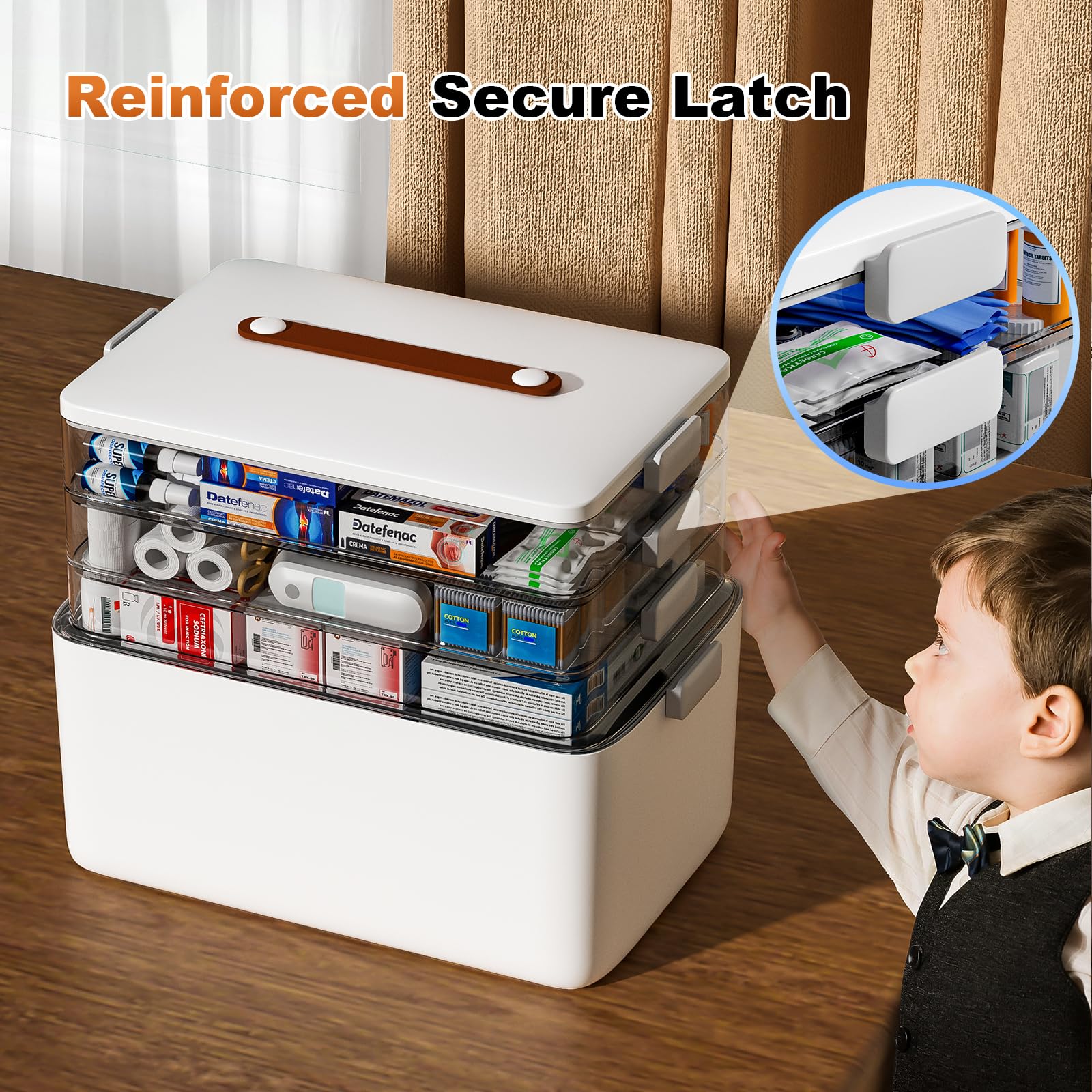 Funest hygienic design with secure lid prevents spills during transport.
