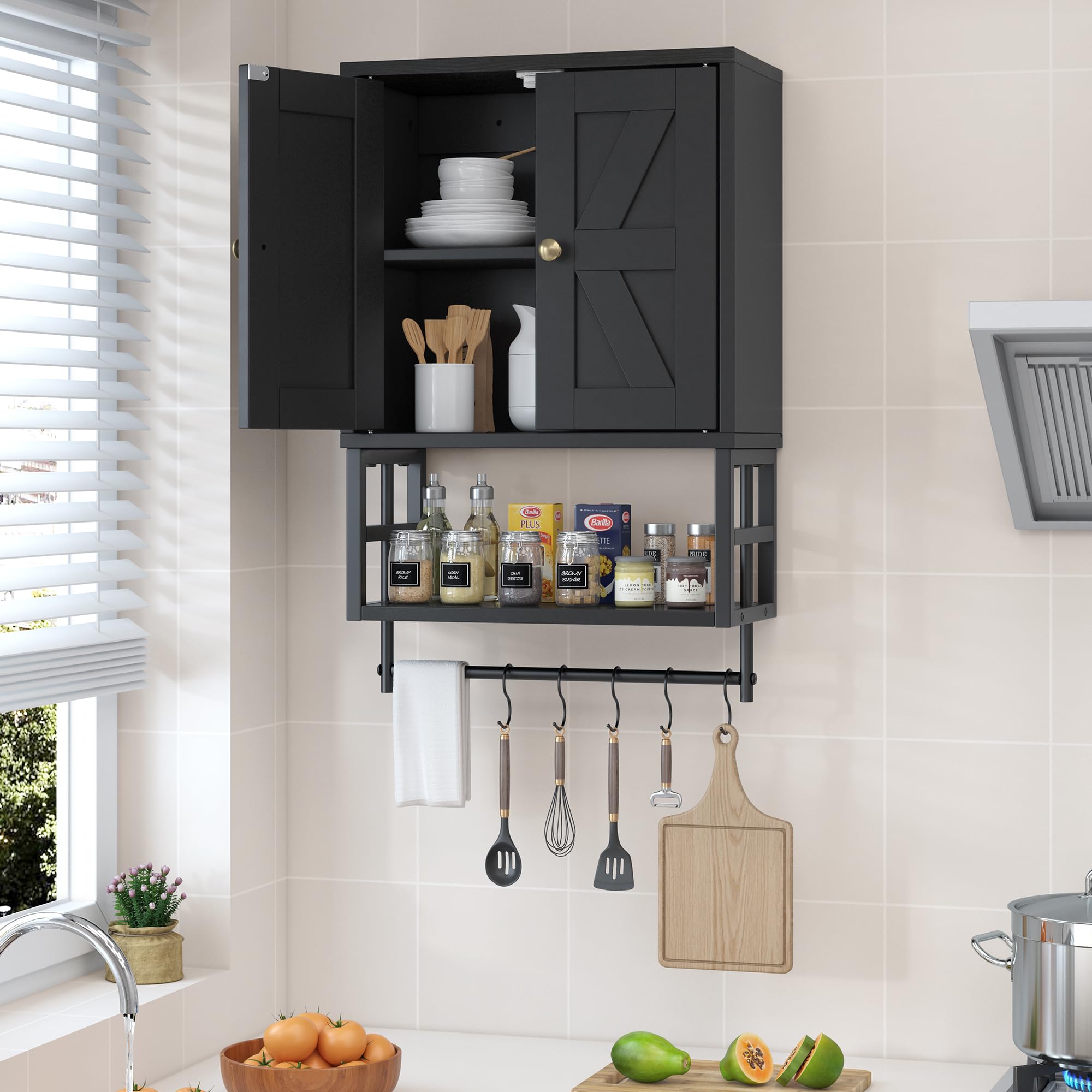 FUNHUKSON cabinet dimension overview showing 15.75 by 7.87 by 24.6 inches
