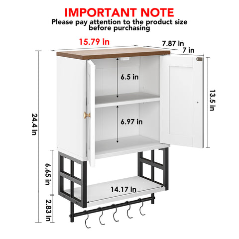 FUNHUKSON cabinet open bottom area ideal for toilet paper within reach.