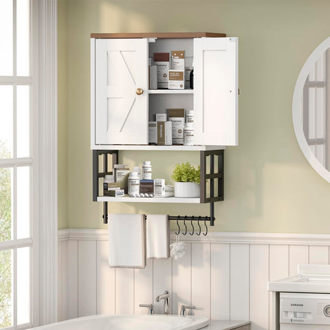 FUNHUKSON cabinet offers two spaces with three height settings for flexible storage.