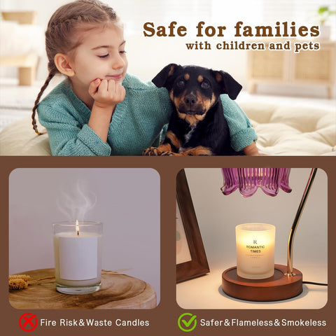 Funistree bedroom candle warmer—adds warm ambiance to evenings.