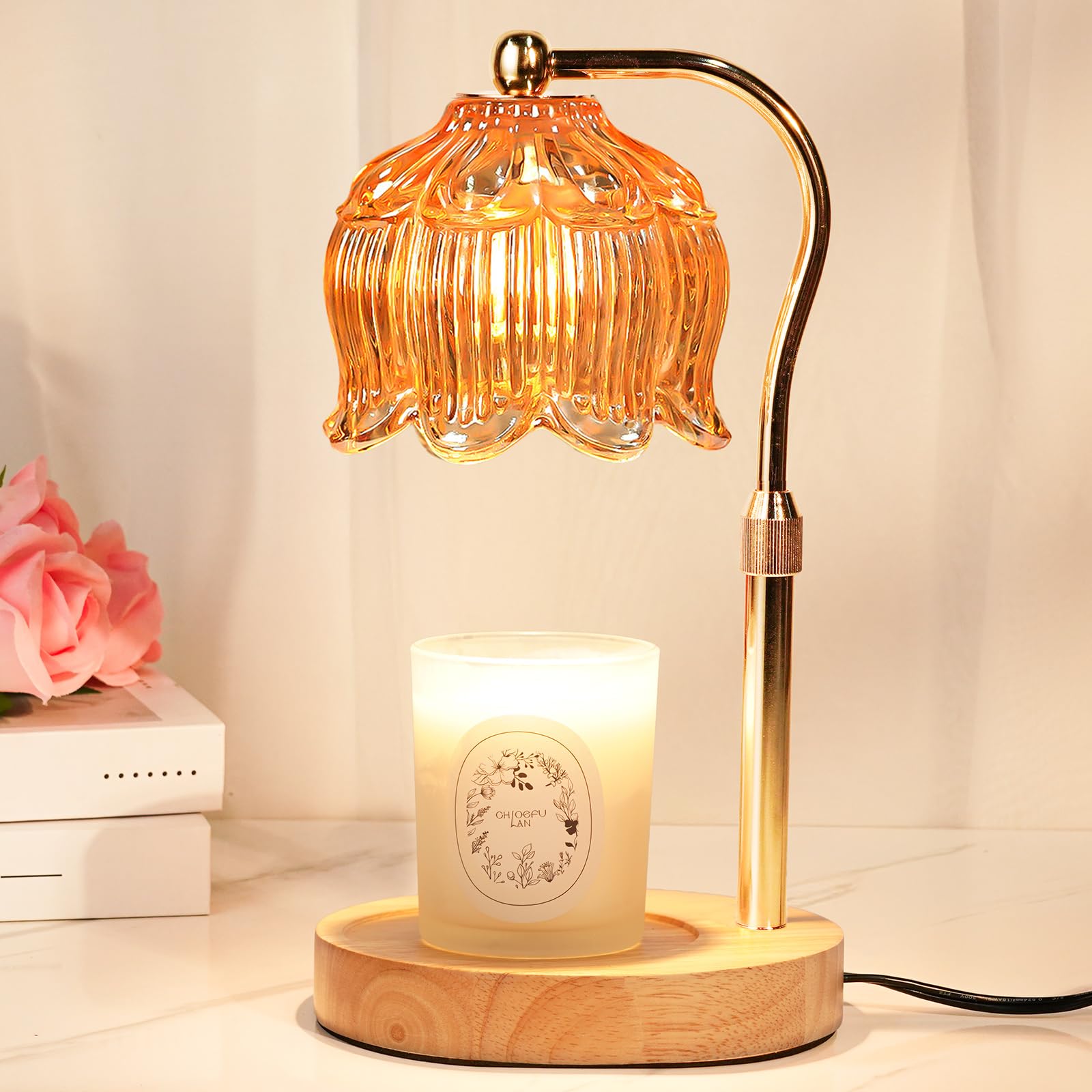 Funistree candle warmer lamp with jar candle glow delivers safe, flame-free fragrance.