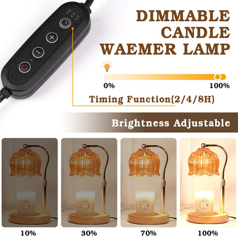 Funistree candle warmer lamp timer enables auto shut-off for convenient use.