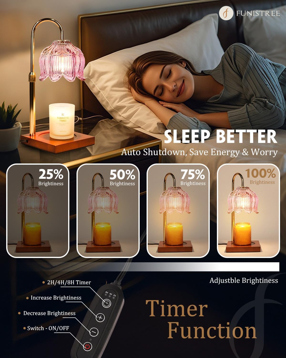 Funistree dimmable lamp improves fragrance intensity to your liking