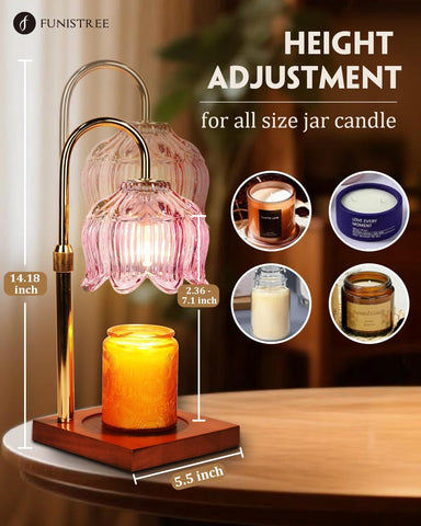 Funistree candle warmer timer enables auto-off for convenient use