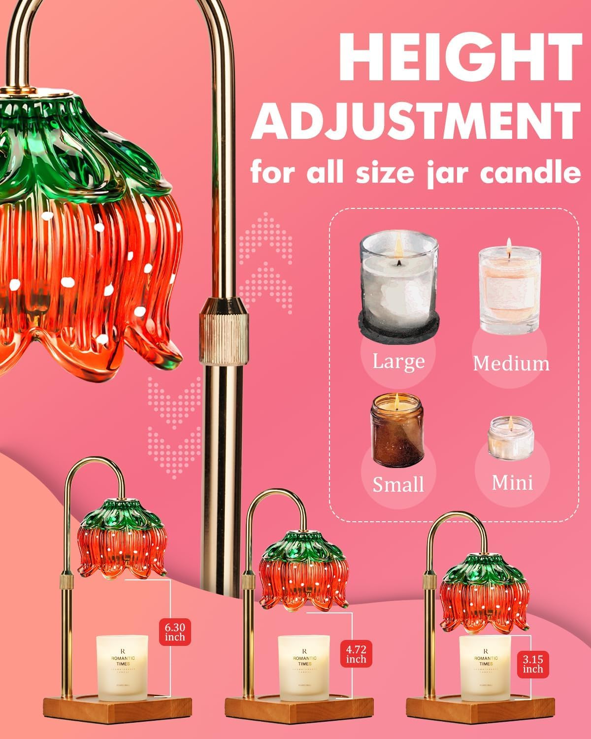 Funistree candle warmer lamp timer dimmer lets you customize fragrance intensity.