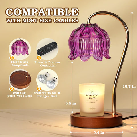 Funistree Yankee Candle-compatible warmer—safe jar candle melting.