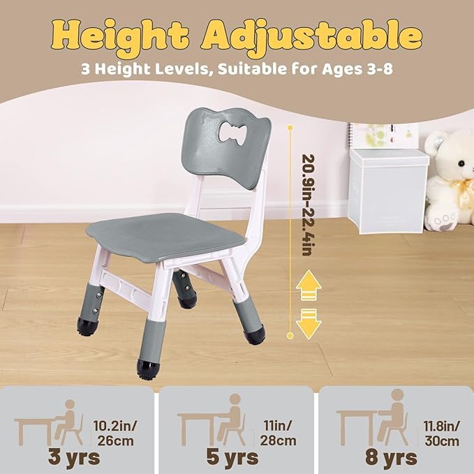 FUNLIO chair rounded edges enhance safety during playtime.