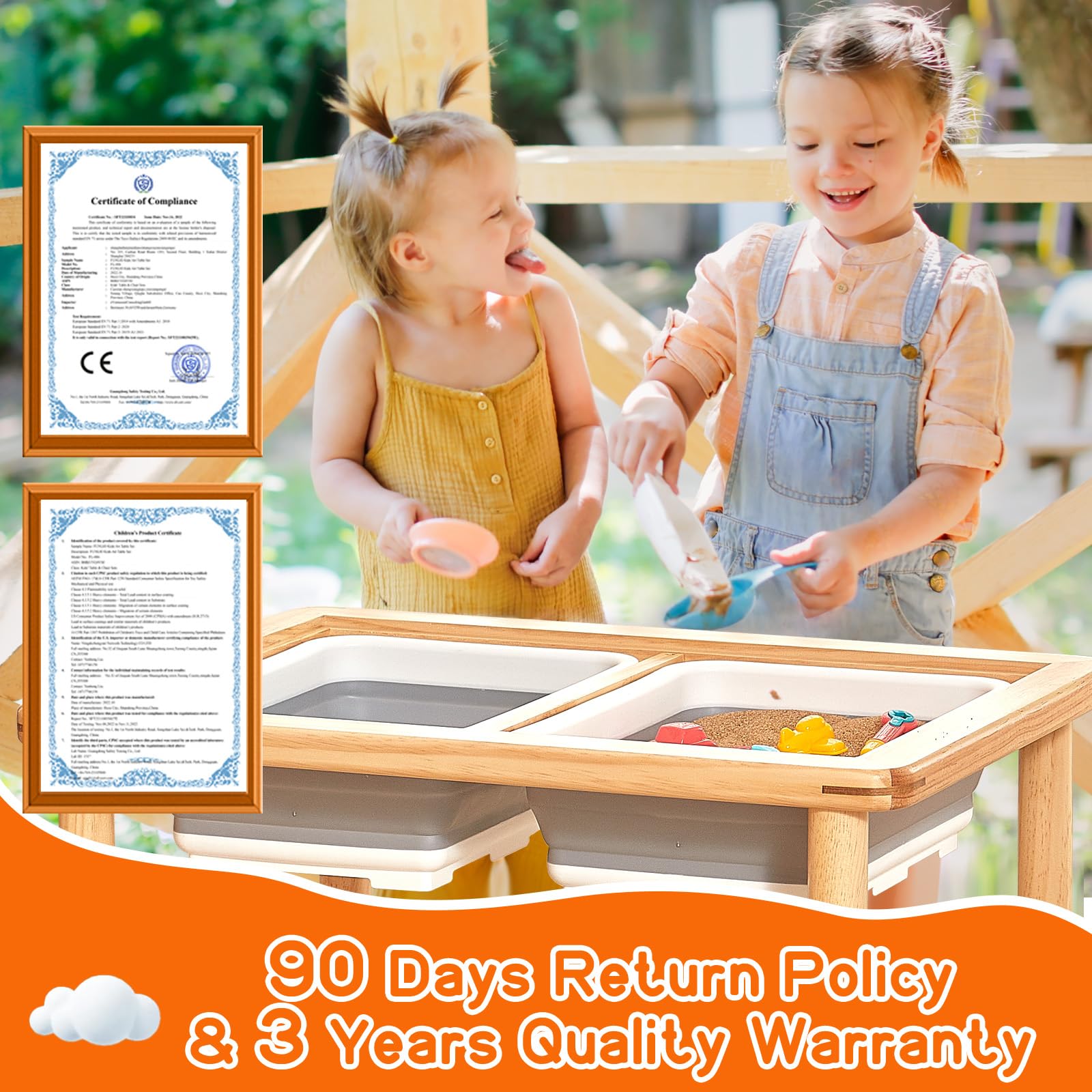Funlio kids enjoy sand and water play indoors or outdoors.