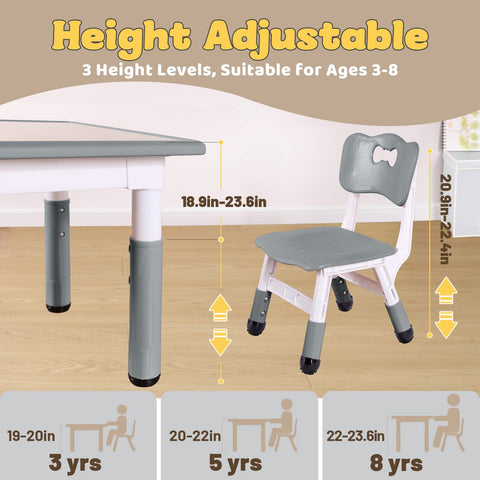 FUNLIO table top MDF with polyurethane coating for easy wipe-clean.
