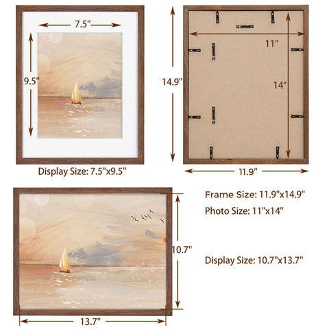 Fun Memories hanging hardware included enables quick vertical or horizontal wall display.
