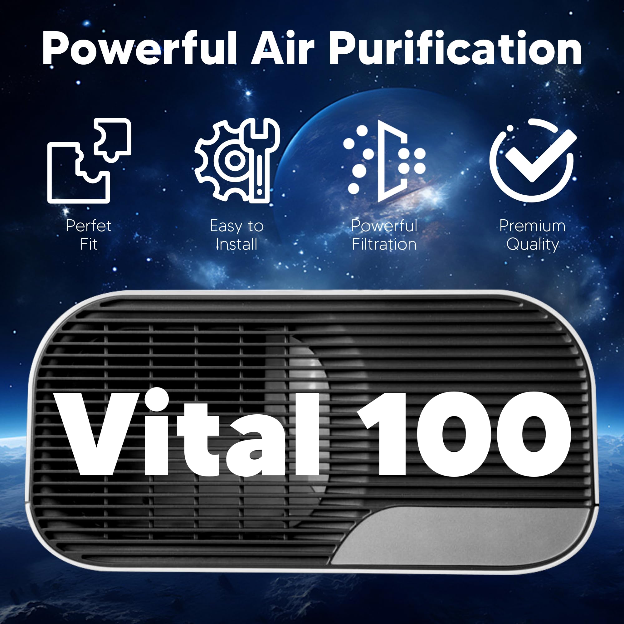 Funmit compatible filter for Vital 100 keeps purifier performing efficiently
