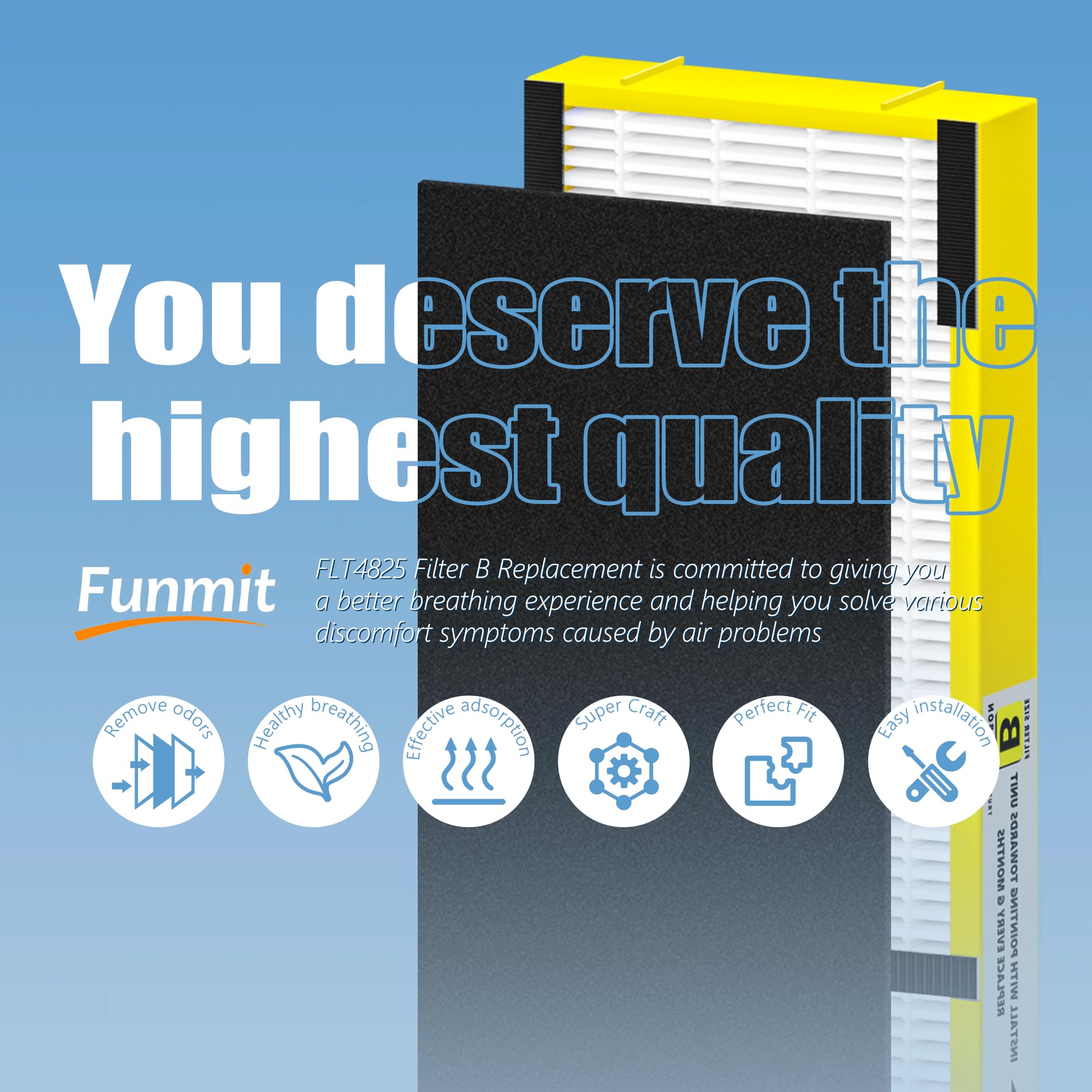 Premium materials in FLT4825 enhance filtration strength and durability.