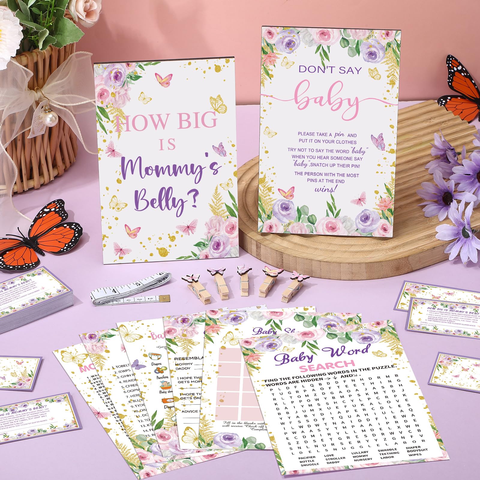 Funnymoom how-big-is-mommy-belly sign used in belly-measuring game