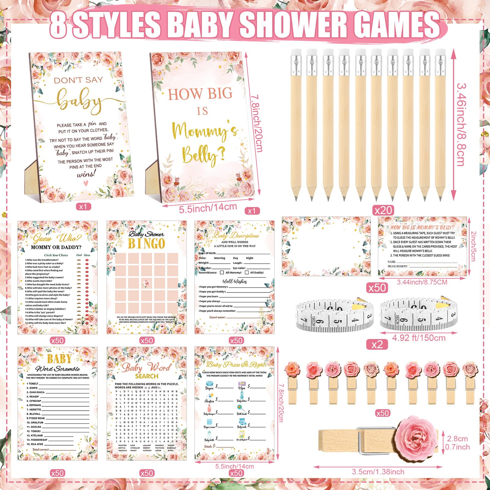 Funnymoom price is right baby game cards for playful decorating