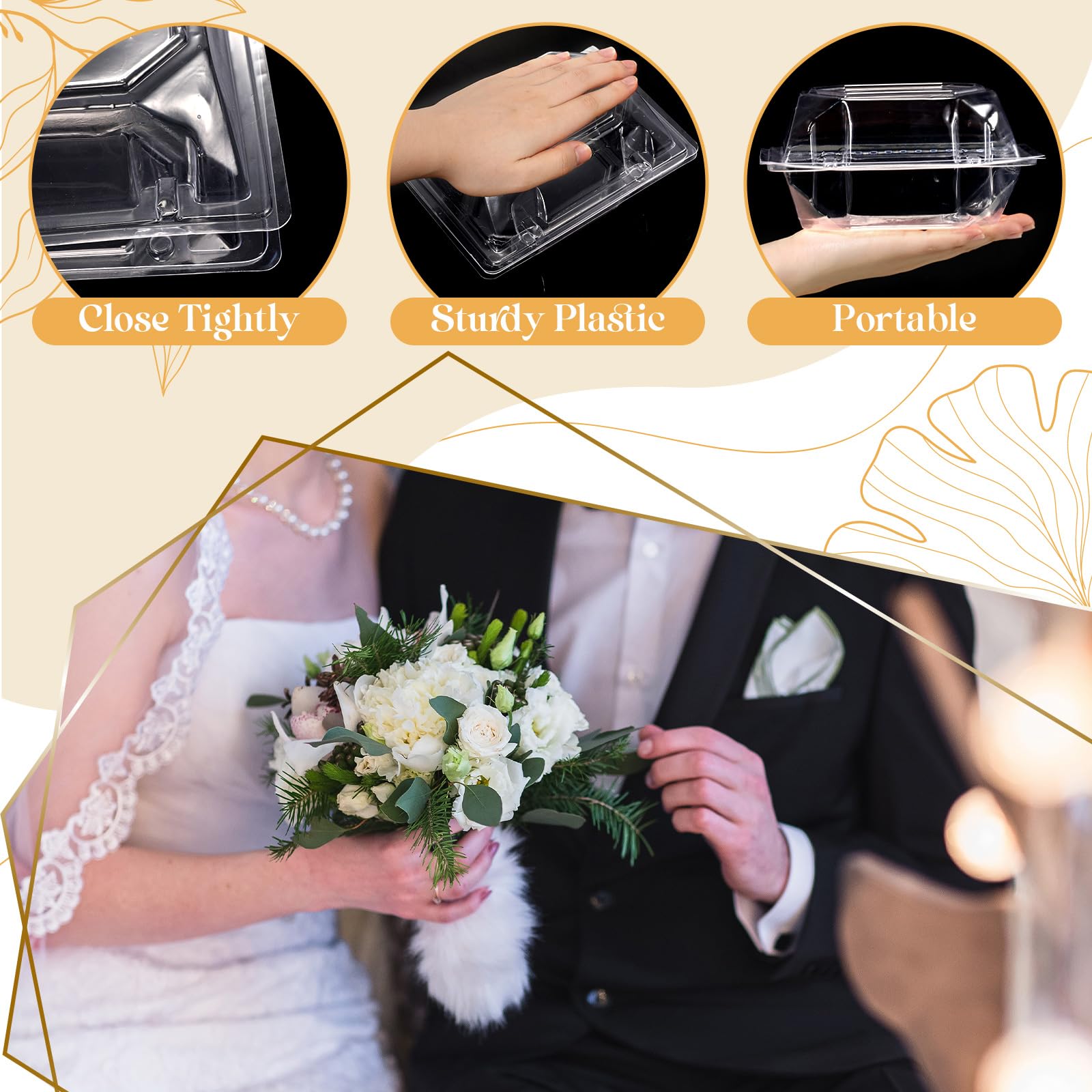 Funnymoom rose box transparent design highlights bouquet while keeping contents protected.